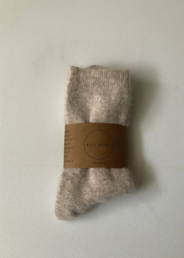 FLUFFY ANGORA SOCKS